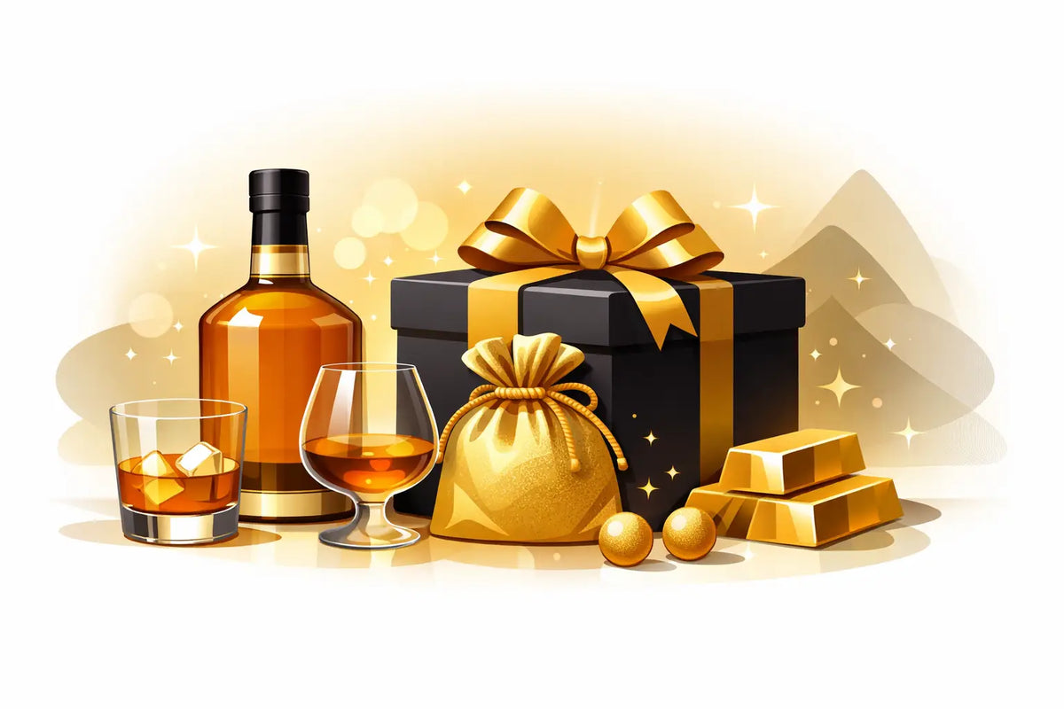 Premium Whisky als Geschenk mit Goldmoment
