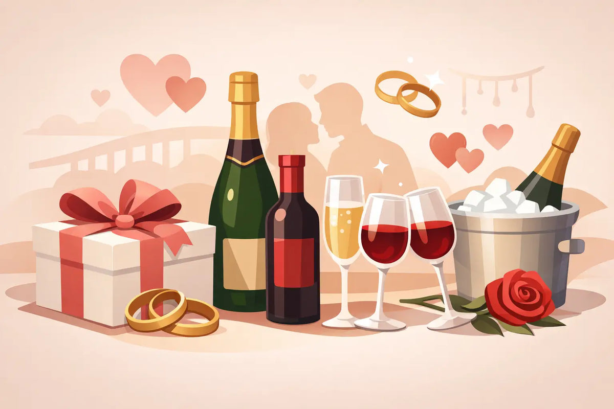 Alkoholgeschenke zum Hochzeitstag finden mit Stil