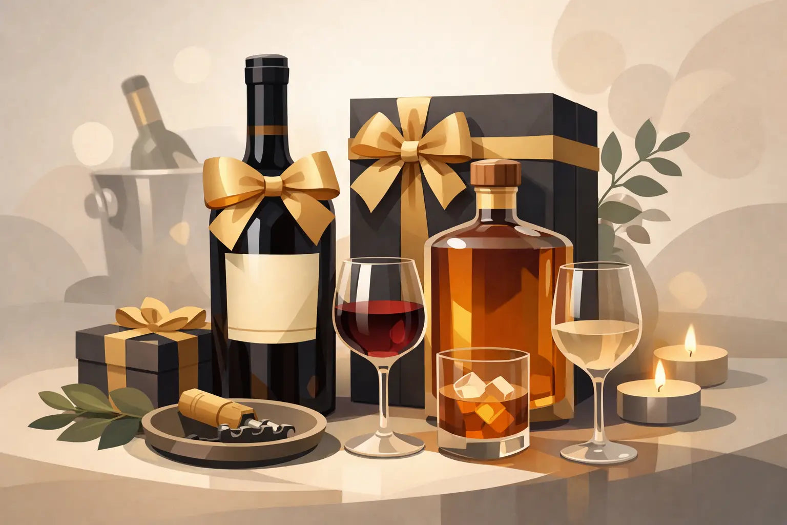 Alkohol-Geschenk für Gastgeber mit Stil