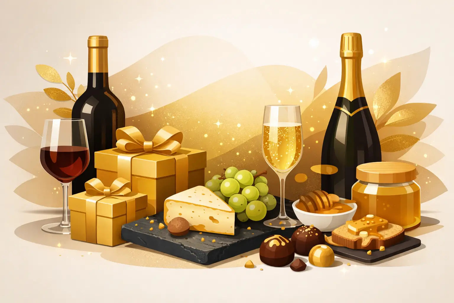 Besondere Geschenke für Genießer mit Goldglanz