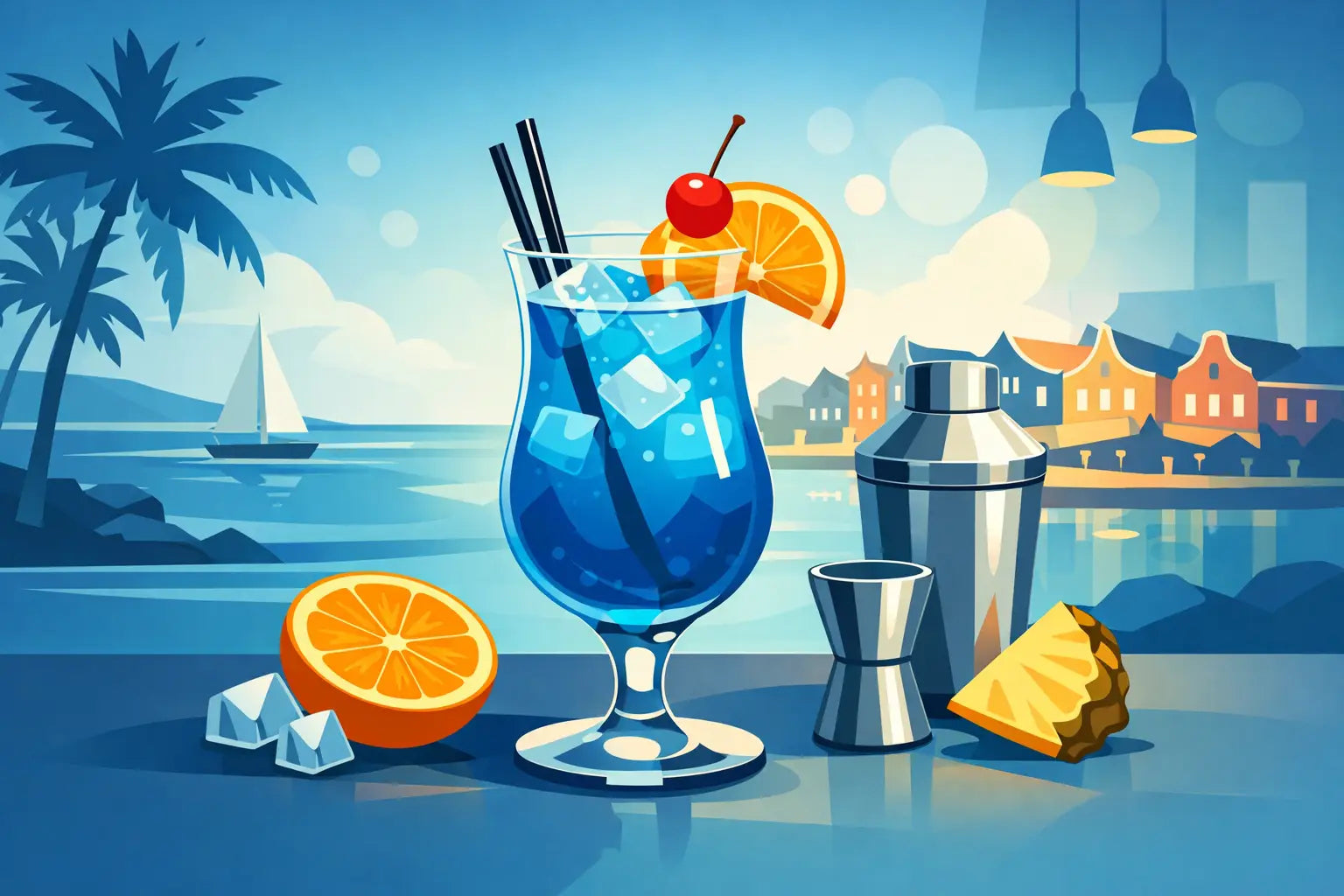 Blue Curacao Cocktail Rezept für besondere Gäste